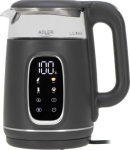 Adler Kettle with LED Display | AD 1305 | Electric | 2200 W | 1.7 L | Plastic | 360&deg; rotational base | Grey AD 1305G | 5905575907868