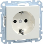 Socket-outlet, mechanism with fixing frame, 2P+E, 16A, polar white, Merten System M MEG2400-0319 | 4042811140526