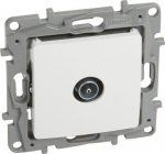 TV single star socket Niloe - 9.5 male - attenuation 1 dB - white 764551 | 3414970683229