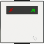 Color: Soft White   Rocker for DND/MUR switch, 2-gang, code: 8144.4 2CLA858040A1101 | 8427238224077