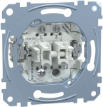 Two-circuit switch insert 1 pole, f lush-mounted, 16 AX, 250 V AC , scr MEG3515-0000 | 4042811144449