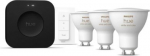 Hue Starter Kit, GU10 4.2W 3 pcs, Dimmer Switch + Bridge Pro, White and Color Ambiance 929003666513 | 8720169374546