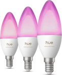 Hue LED Bulb E14 3.7W B39 500lm White and Color Ambiance 3 pcs. 929004295306 | 8721103149848