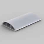 Floor cable channel, LO 75, 2m, 20x74mm, light gray, IP40, IK07 LO 75_KD | 8595057656598