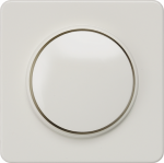 Cover plate for dimmer, 65x65mm, with rotary knob, titanium white, DELTA profil 5TC8904 | 4001869314181