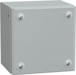 Metal industrial box plain door H150xW150xD120 IP66 IK10 RAL 7035 NSYSBM151512 | 3606480520105