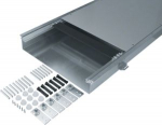 flush floor trunking with trough dry care nom. width 500 level. range 70-110mm BKW500090 | 4012002237540