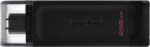 Kingston | USB Flash Drive | DataTraveler 70 | 256 GB | USB 3.2 Gen 1 Type-C | Black DT70/256GB | 740617331233