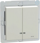 Schneider Electric Merten System M rocker with indicator MEG3424-0319 is in color polar white for double switch or button. This rocker with indicator belongs to M-Arc, M-Elegance, M-Plan, M-Plan glass, M-Smart, M-Star, System M aesthetic group. The d ...