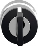 Selector switch head &Oslash;22 3-position stay put Ronis 455. range of product: Harmony XB4 - device short name: ZB4 - mounting diameter: 22 mm - operator position information: 3 positions +/- 45&deg; - type of keylock: Ronis 455 - key withdrawal position: in  ...