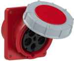 Panel Socket 5x125A (3P+N+E) 6h IP67 POWER TWIST 120x130 445-6 | 9003399020681