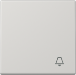 1-gang rocker with "bell" symbol, light grey, LS LS990KLG | 4011377019058