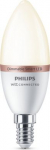 WiZ Smart LED bulb 4.9W(40W), C37, E14, 2700K, 927, 470Lm, 1PF/6 929002448521 | 8719514372368