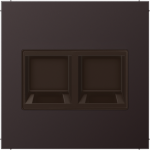 Centre plate, 2xRJXX, black, LS AL1969-2WED | 4011377178038