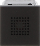 Color: Anthracite.   Rated voltage: 230 Vac / 50-60 Hz   4 melodies available   Acoustic power at 1 meter with cover plate: 72 dB   Size: 2 modules. 2CLA222400N1801 | 8427238068534