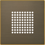 Color: Antique Gold.   Cover plate for buzzer/door bell / 2" speaker code: 8119, 8124.2 & 8129 2CLA852900A1201 | 8427238166322