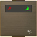 Color: Antique Gold   Rocker for DND/MUR switch, 2-gang, code: 8144.4 2CLA858040A1201 | 8427238224084