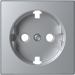 Color: SilverCover plate for Schuko socket outlet code: 8188.9 2CLA858890A1301 | 8427238134512