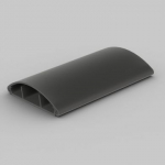 Floor cable channel, LO 75, 2m, 20x74mm, dark gray, IP40, IK07 LO 75_L2 | 8595057668966