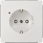 DELTA style, titanium white SCHUKO socket outlet 10/16 A 250 V Operating display cover plate 68 x 68 mm DELTA switches and socket outlets &ndash; design and quality to perfection from Siemens. Due to its eternally stylish shapes and a multitude of colors,  ...