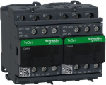 TeSys D reversing contactor, 3p(3 NO), AC-3, <= 440 V 12A, 24 V DC coil. range: TeSys - device short name: LC2D - contactor application: motor control, resistive load - utilisation category: AC-1, AC-3 - device presentation: preassembled with reversi ...