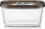 Caso Glass Vacuum Container with Plastic Lid | VacuBoxx Eco M | Transparent 01166 | 4038437011661