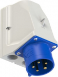 CEE-wall mounted plug 5x32A (3P+N+PE) 9h IP44 blue 9525-9 | 9003399234750
