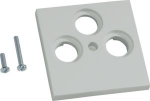 Central plate TV/SAT 3-gang, for Frontplate 55, hfr, lightgrey GZSAT3A7035 | 4012740983211