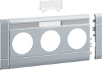 Frontplate 3-gang socket outlet for BRH 100 with LF stackable hfr alu lacquered GB10031LAN | 4012740855242