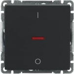 Switch with screwless terminals. The terminals are for max 2 rigid wires. Including switch insert and rocker. 2TKA00004298 | 6438199008196