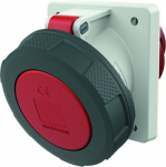 63A5P 6H400V panel mounted receptacle  TA, IP 67  with frame terminal and X-Contact 209A | 4015394000891