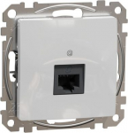 1xRJ45 DATA outlet CAT5E UTP, aluminium Sedna Design SDD113451 | 3606481466754