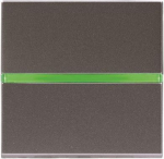 !!! EOL !!! N2202.5 AN Two way switch with control light, anthracite, 2 modules Zenit 2CLA220250N1801 | 8427238067469