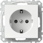 Single socket-outlet earthed screwless white, Exxact WDE002176 | 3606480203268