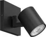 Wall light RUNNER single spot black 230V 20W IP20 929003204701 PL1 | 8719514435292