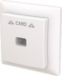 8114UJ-916 Cover plate for card switch, symbol "arrows", white, Saga 2TKA00005291 | 6438199012711