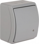 VW-151-53 Koala Łącznik jednobiegunowy podświetlany n/t IP44 popiel 61.308 | 5901769015340