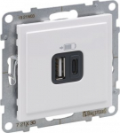 SUNO 2 USB CHARGER TYPE A+C 3A 15W WHITE 721130 | 3414972040105