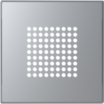 Color: SilverCover plate for buzzer/door bell / 2" speaker code: 8119, 8124.2 & 8129 2CLA852900A1301 | 8427238134598