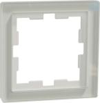 D-Life glass frame, 1-gang, crystal  white MEG4010-6520 | 4042811198633