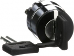 Selector switch head with key switch &Oslash;22 2pos. black ZB4BG4 | 3389110889222