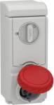 Interlocked socket, Mureva PK, wall mounting, 16A, 3P+N+E, 400V, IP65 83186 | 3303430831860
