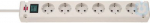 Extension cord Bremounta 6 sockets 3m H05VV-F 3x1.5, with switch, white 1150650326 | 4007123643288