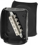 Junction box KF 2525 B with 5 pole terminals 25 mm2, black IP66/67 62000072 | 4012591122005