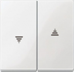 Cover plate for roller shutter switch, white, Merten SystM MTN432419 | 3606485094700