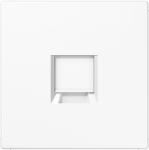 Centre plate 1x modular jack, white, LS LS1969-1WEWW | 4011377177765