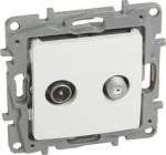 TV-SAT multiple star socket Niloe - attenuation 1 dB - white 764559 | 3414970683403