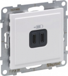 SUNO 2 USB CHARGER TYPE C+C 3A 15W WHITE 721131 | 3414972040228