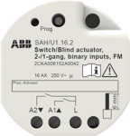 For controlling blind or awning motors. The bus can be connected via enclosed terminal block. 2CKA006152A0042 | 4011395309889