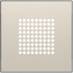 Color: Stainless Steel   Cover plate for buzzer/door bell / 2" speaker code: 8119, 8124.2 & 8129 2CLA852900A1401 | 8427238135984